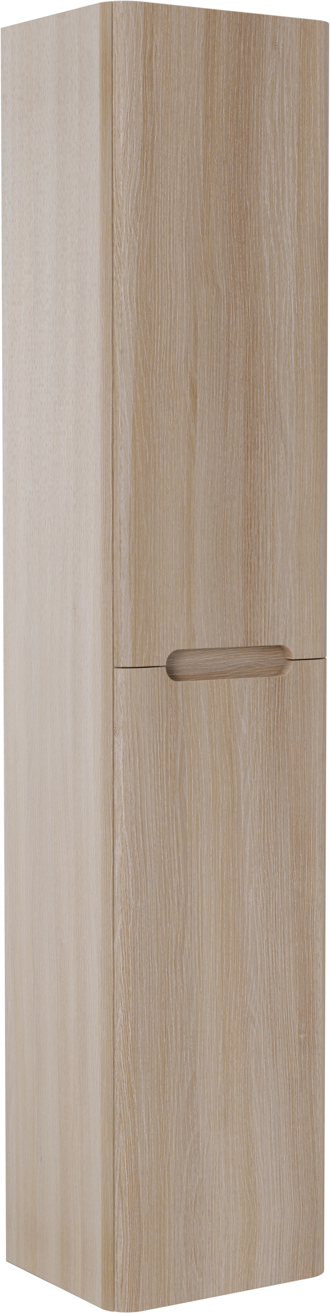 Linie Curvo colonne salle de bains suspendu chêne clair 35 x 30 x 170 cm