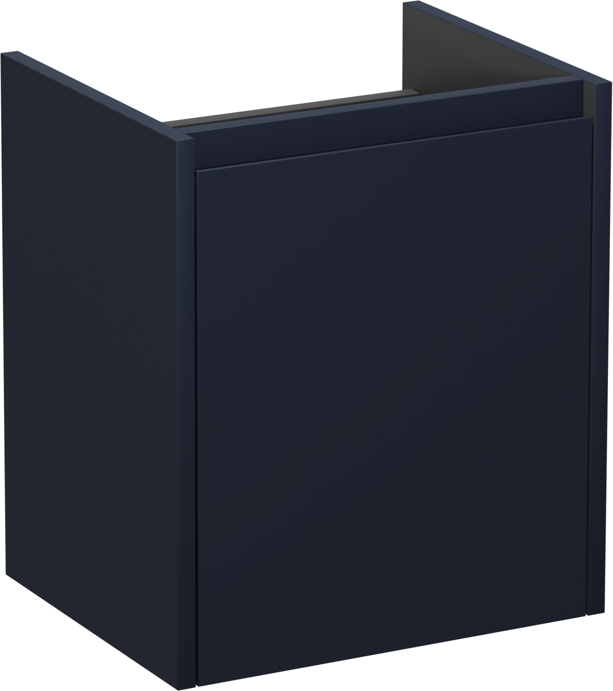 Storke Seda meuble sous-vasque suspendu 45 x 35 cm bleu nuit porte