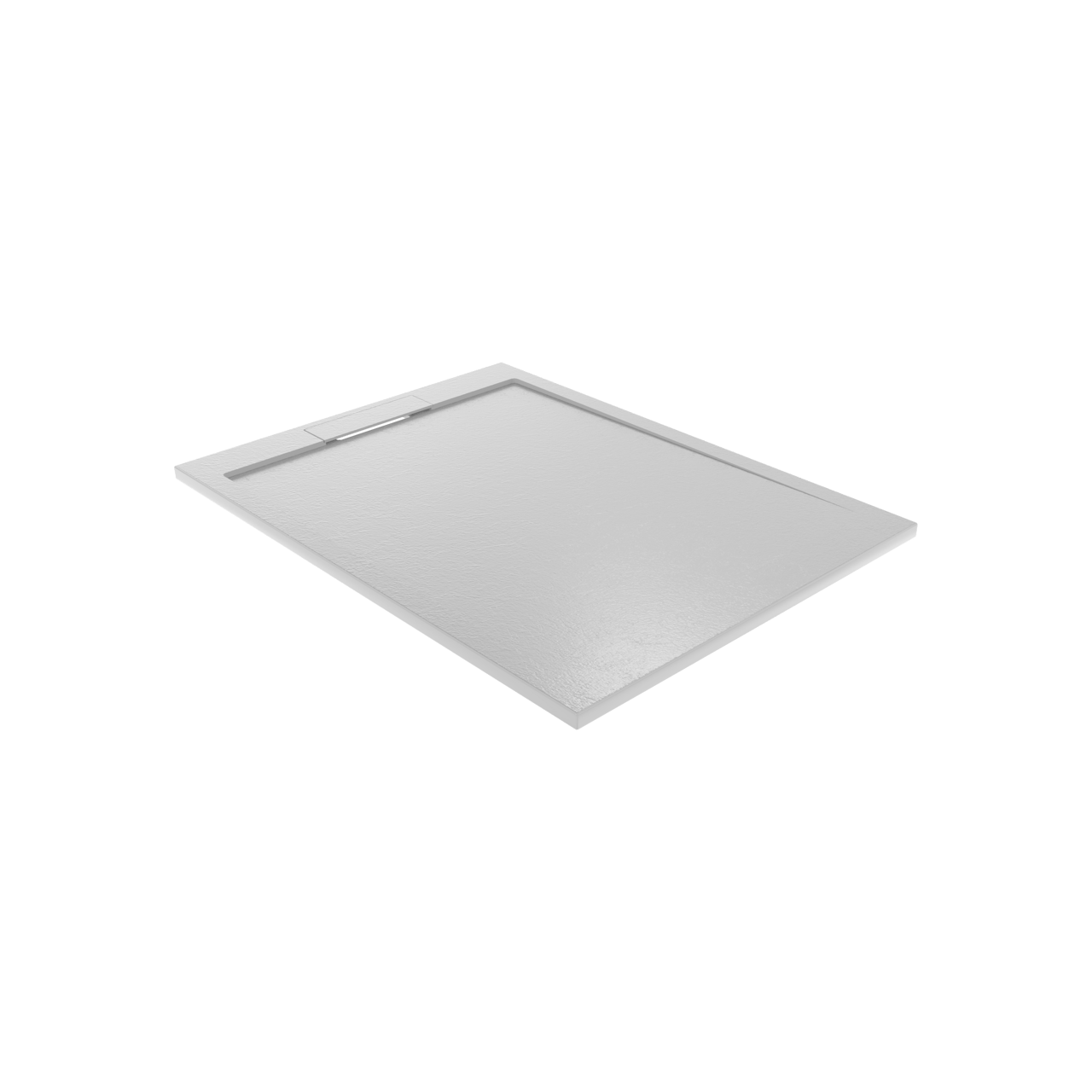 Balmani Indus receveur de douche 120 x 90 cm marbre composite gris clair structure en ardoise