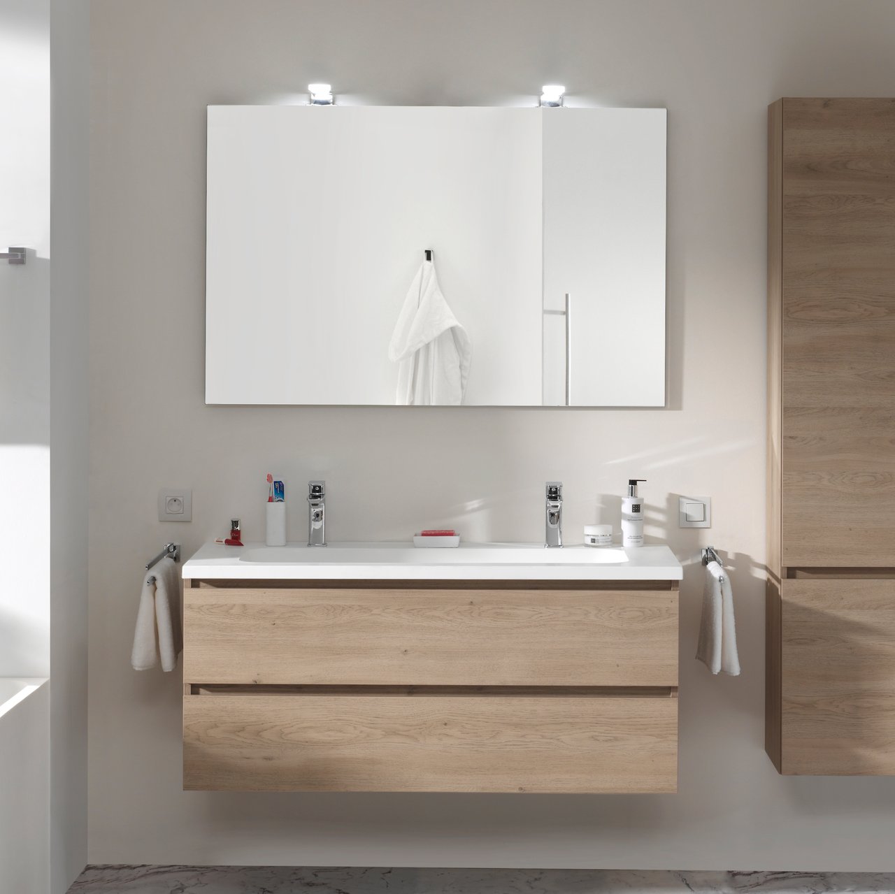 Balmani Zen rechthoekig badkamerspiegel 120 x 78 cm