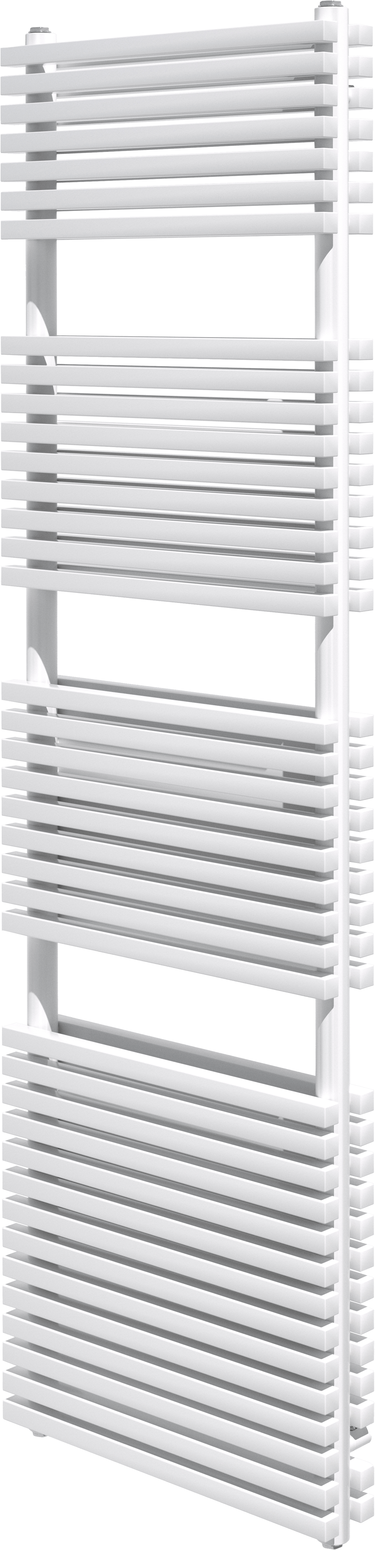 Vipera Vesuvio Doppelhandtuchheizkörper: 50 x 180 cm, Zentralheizung, Weiß matt, Seiten- & Mittelanschluss, 1799W