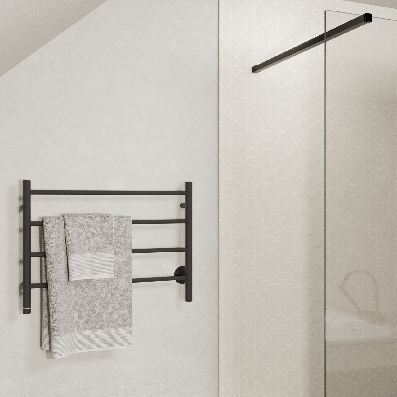 Blaufoss Odda Basso chauffe-serviette 55 x 75 cm noir mat 50W