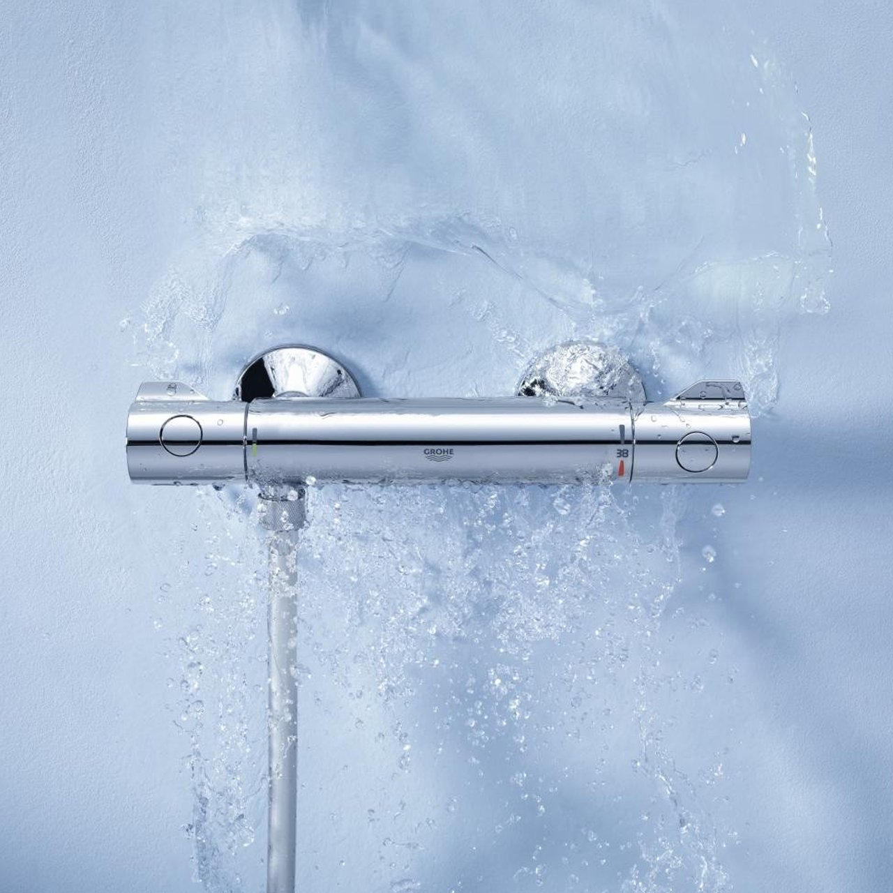Grohe Grohtherm 800 Thermostat-Duscharmatur: Chrom glänzend