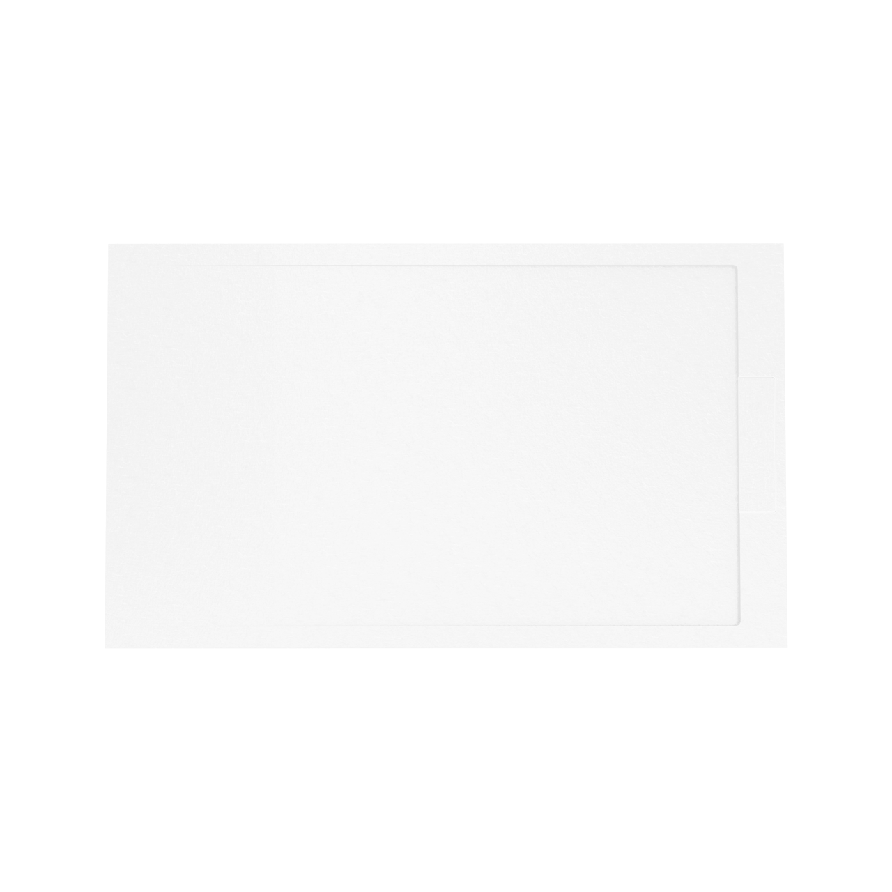 Balmani Indus douchebak 150 x 90 cm composietmarmer mat wit leisteenstructuur