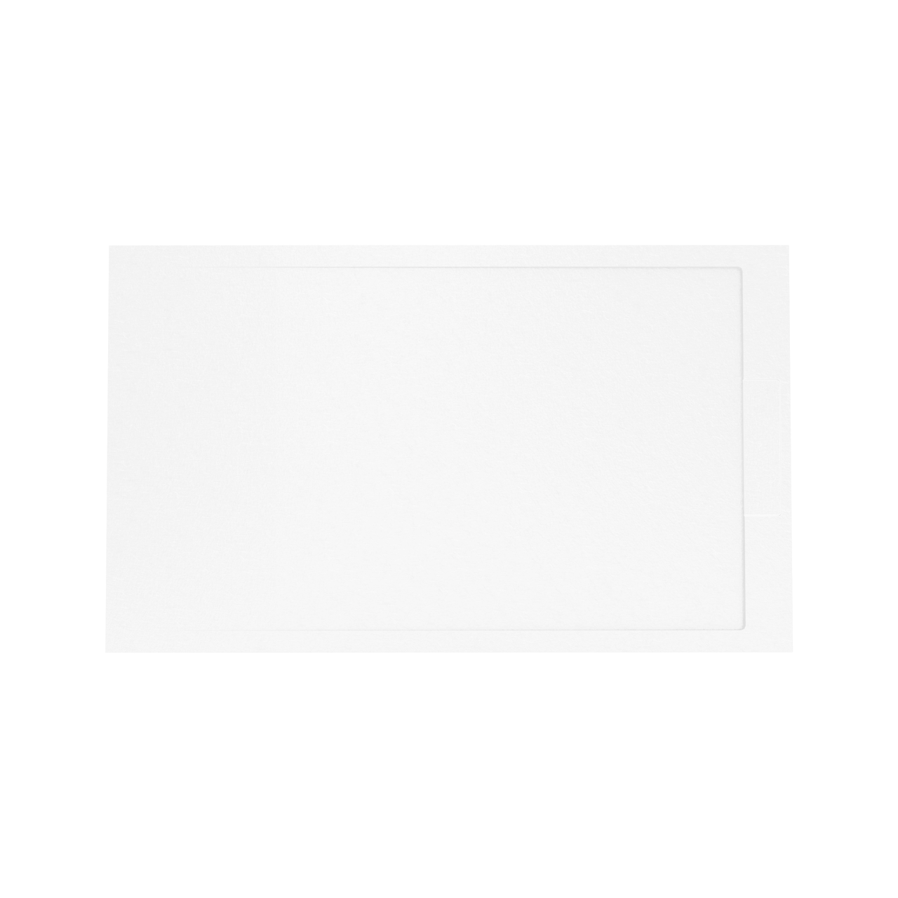 Balmani Indus douchebak 150 x 90 cm composietmarmer mat wit leisteenstructuur