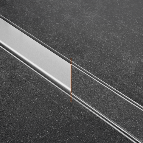 Easy Drain Compact Clean douchegoot 70cm Betegelbaar rooster Brushed Stainless Steel