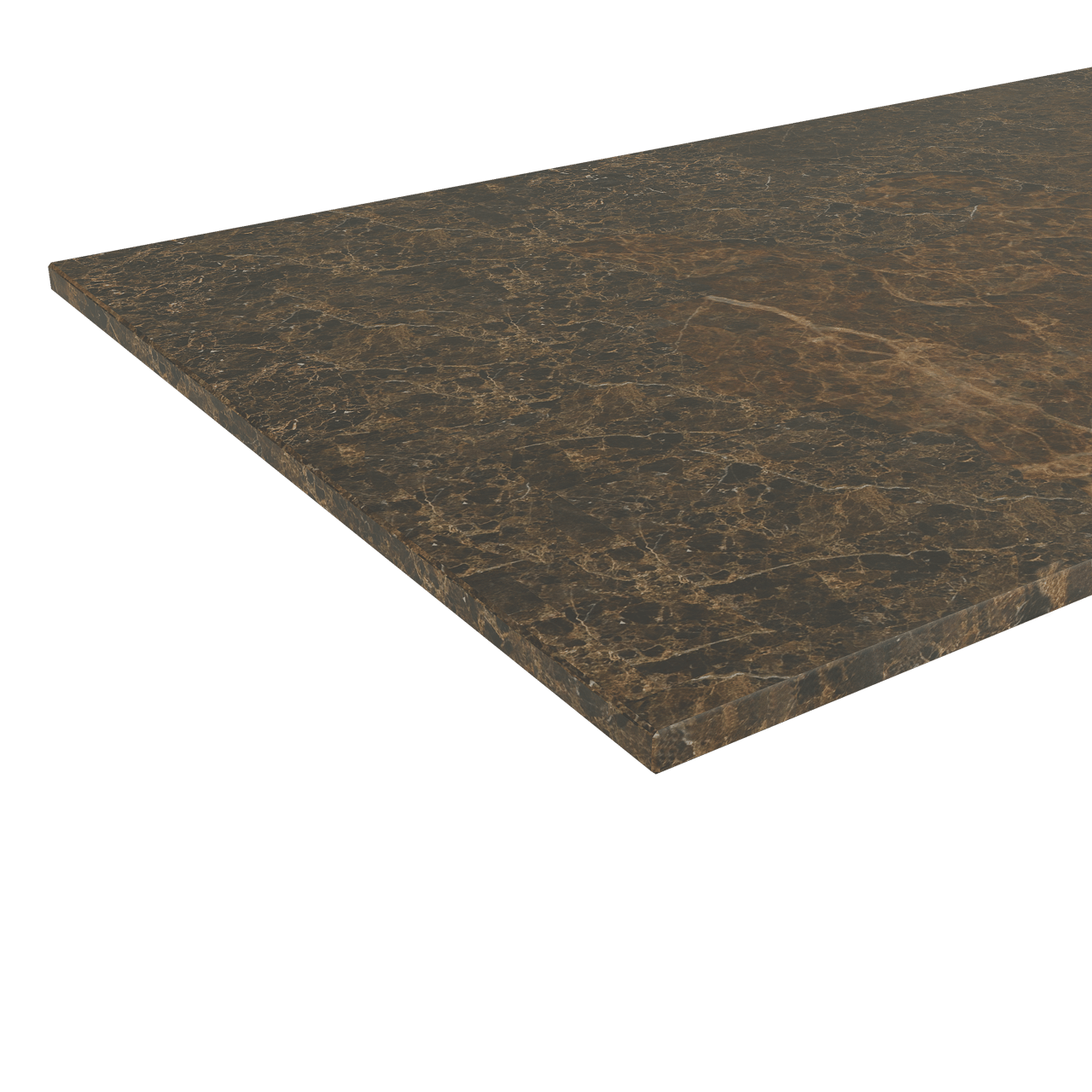 Balmani Stretto enkel wastafelblad Dark Emperador marmer 90 x 55 cm