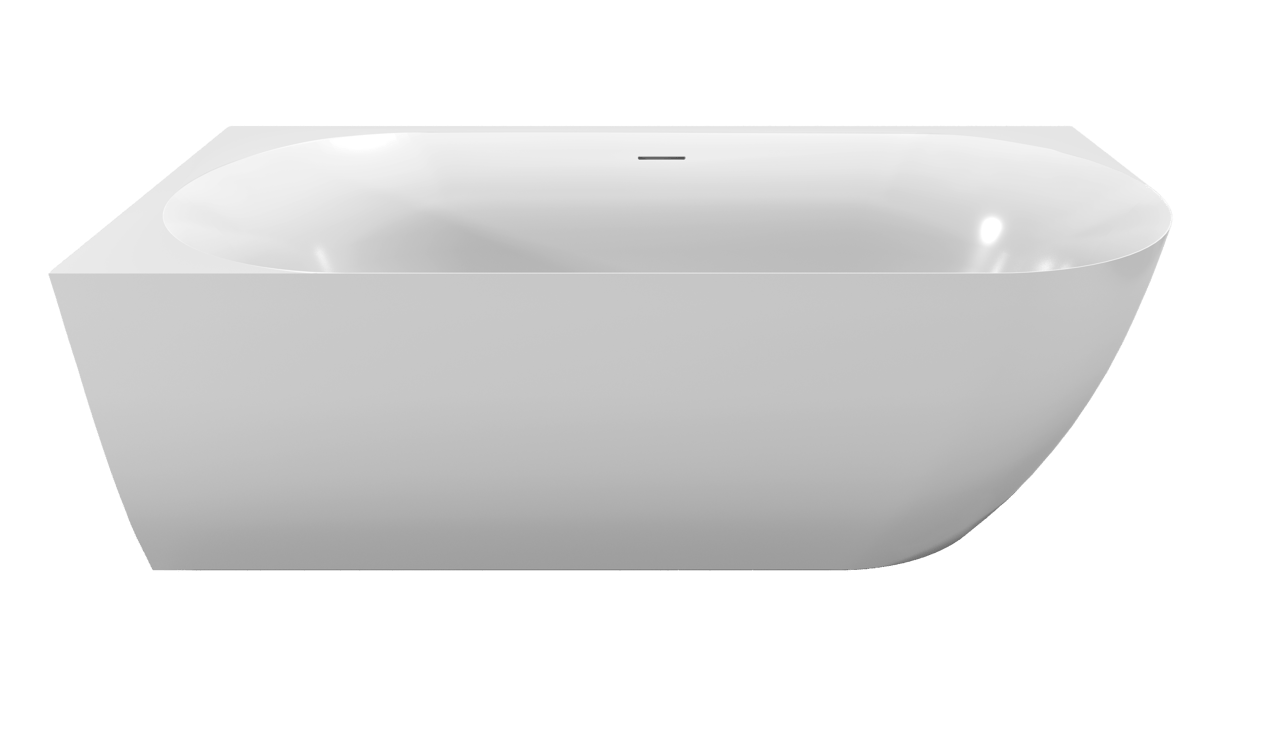 Luca Varess Otello tweepersoons hoekbad links 170 x 80 cm acryl Glanzend Wit