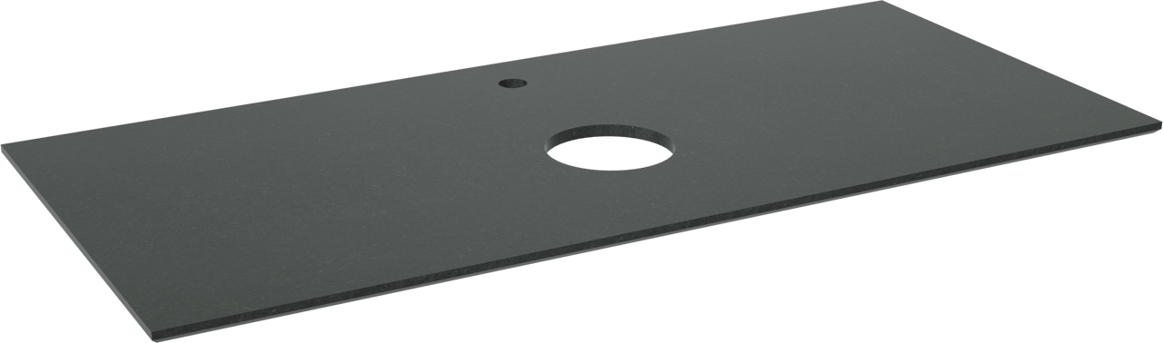 Balmani Facetta tablette simple granite aiguisé 120 x 55 cm