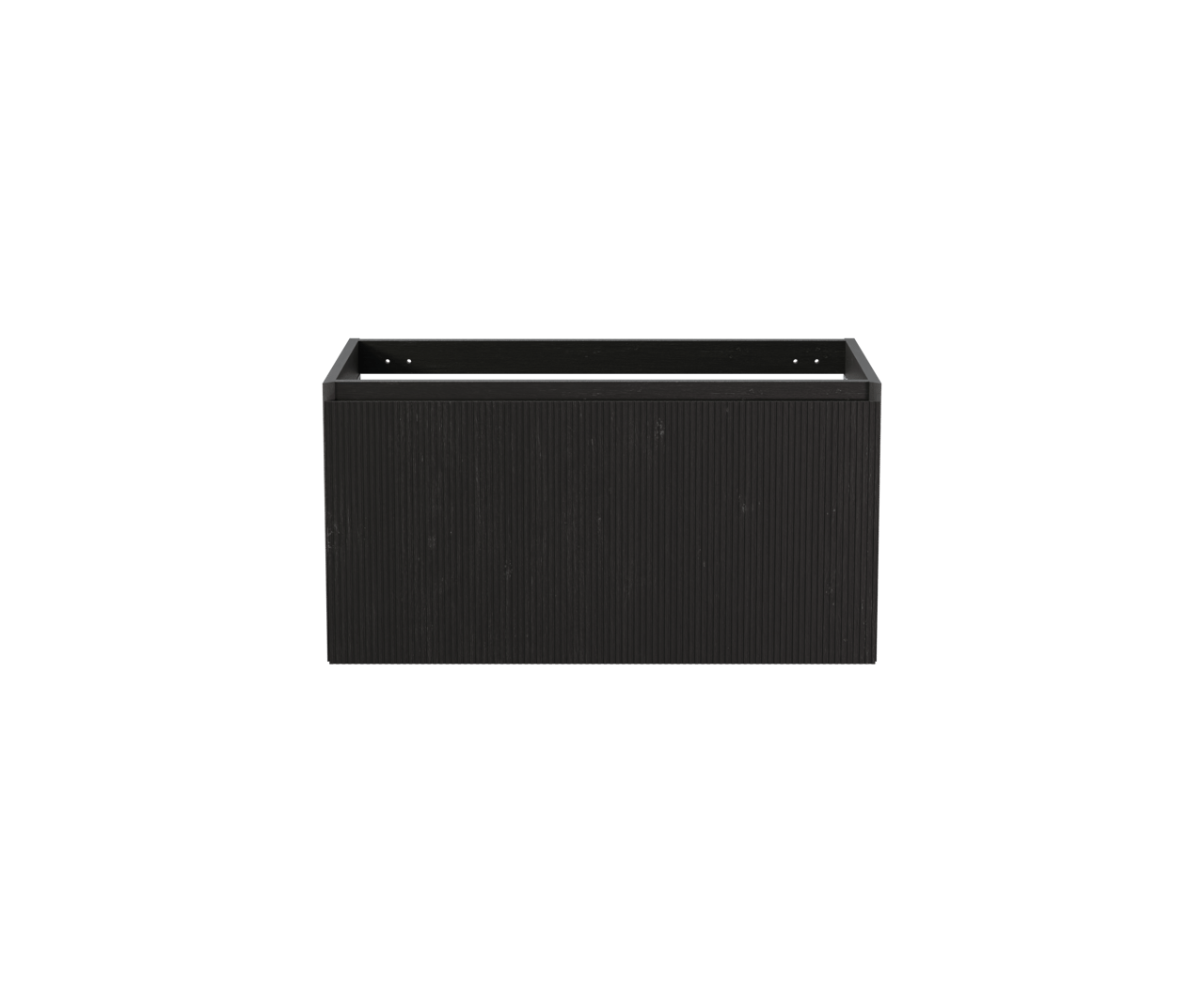 Balmani Fila zwevende wastafelonderkast 90 x 55 cm fineer zwart eiken 2 lades