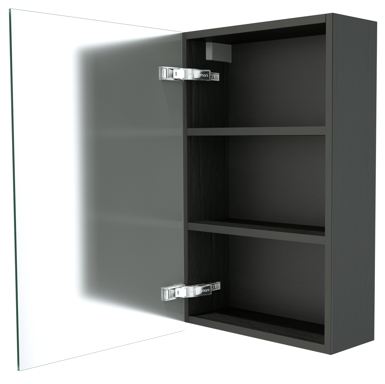 Balmani Lucida armoire de toilette 45 x 72 cm chêne noir