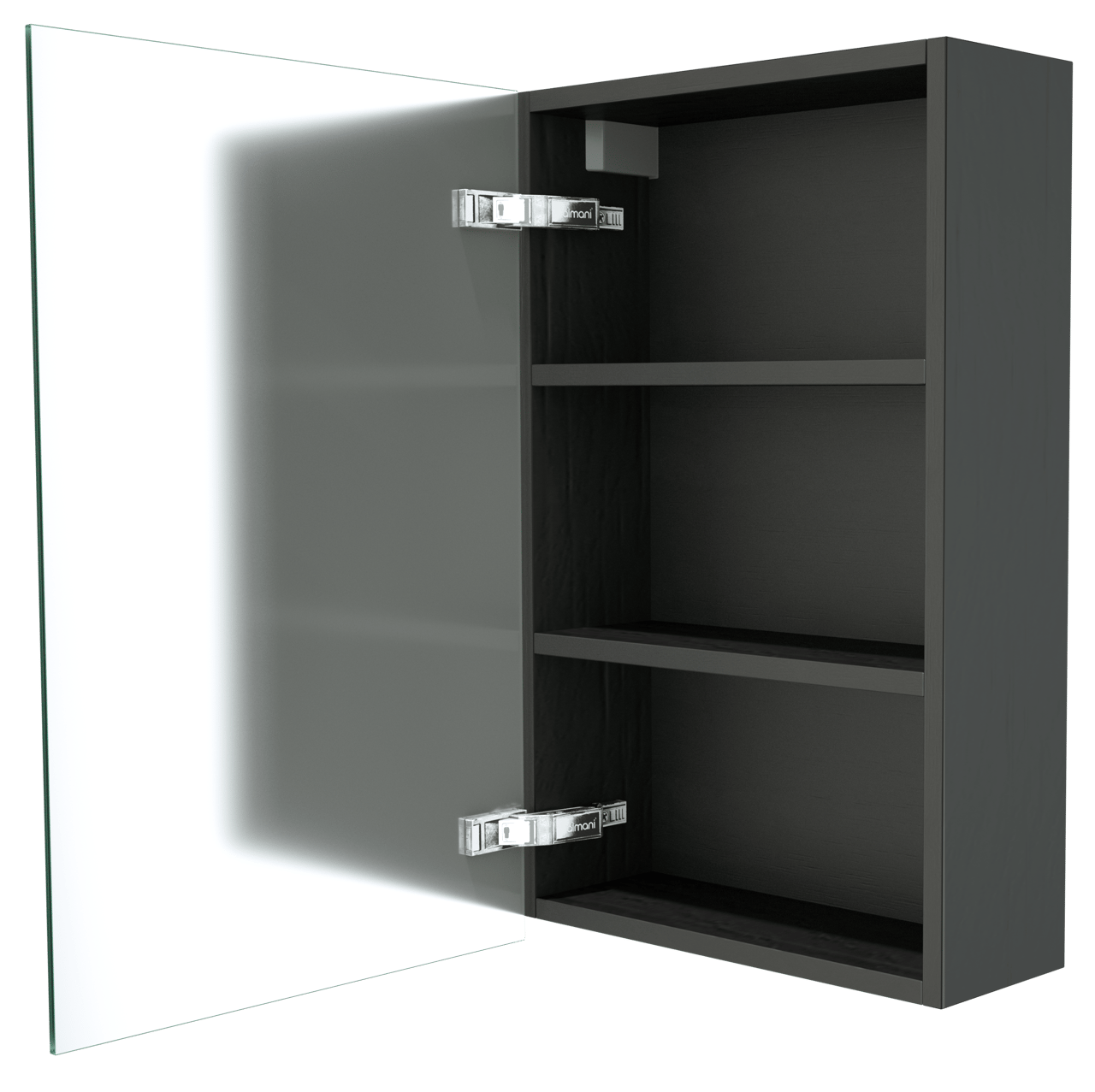 Balmani Lucida armoire de toilette 45 x 72 cm chêne noir