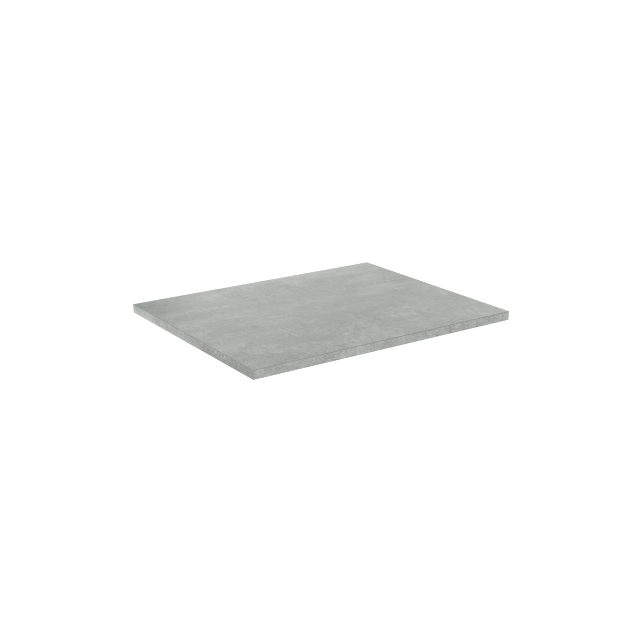 Linie Lado enkel wastafelblad beton donkergrijze melamine 60 x 46 cm