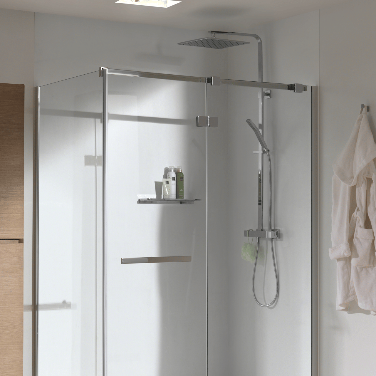 Blaufoss Phantom 300 colonne de douche de pluie mitigeur thermostatique Chrome Brillant