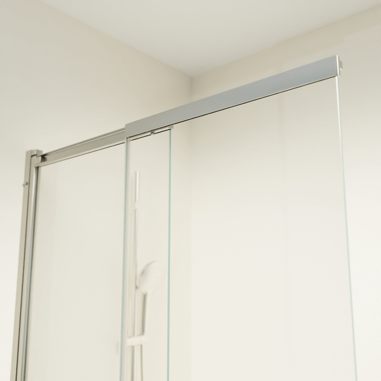 Luca Varess Vetras pare-baignoire extensible 100 cm verre transparent profilé Coolmetal brossé