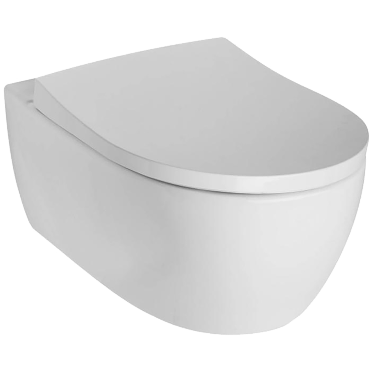 Geberit ICon hangend toilet hoogglans wit randloos, inclusief isolatieset