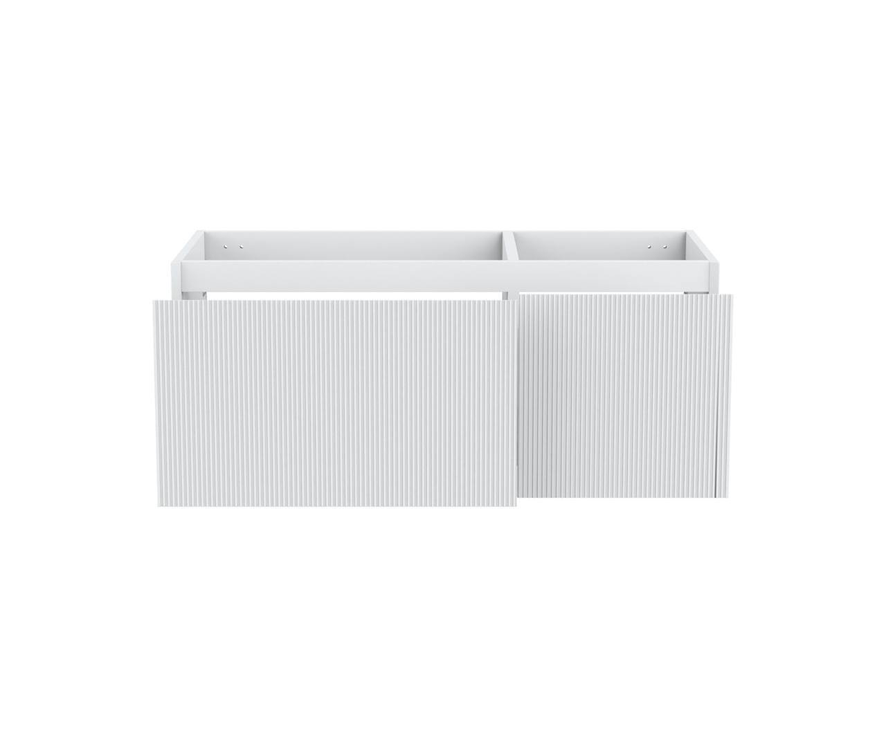 Balmani Fila zwevende wastafelonderkast 120 x 55 cm asymmetrisch links mat wit 4 lades