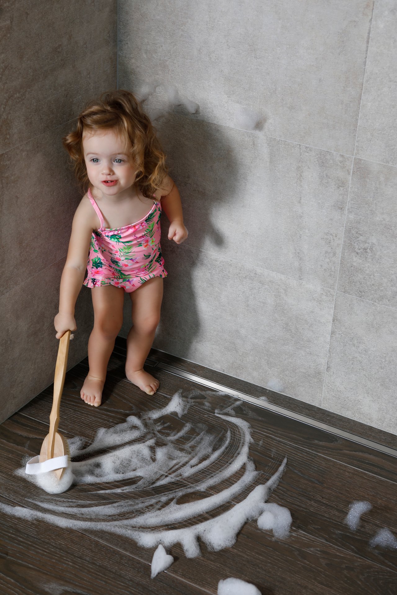 Mydrain douchegoot 70 cm geborstelde inox