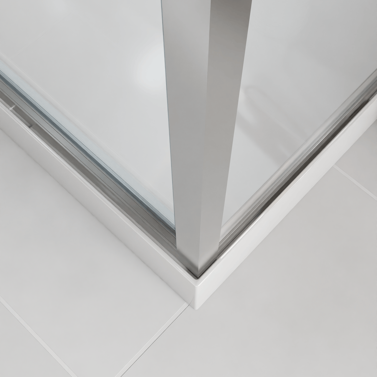 Luca Varess Talan cabine de douche avec portes pivotantes 90 x 90 cm verre transparent profil chrome mat