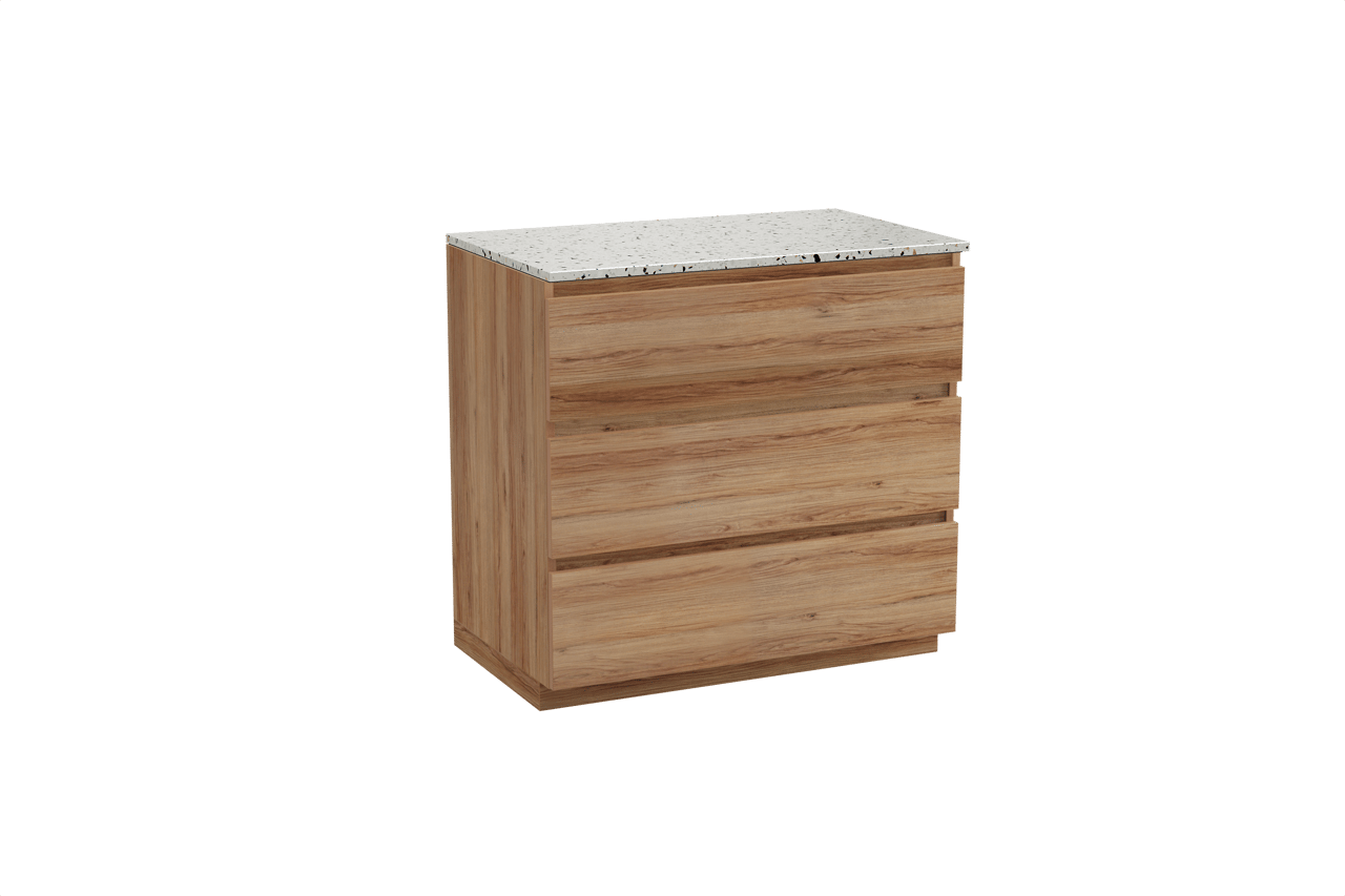 Balmani Lucida meuble salle de bains avec tablette pour vasques Stretto