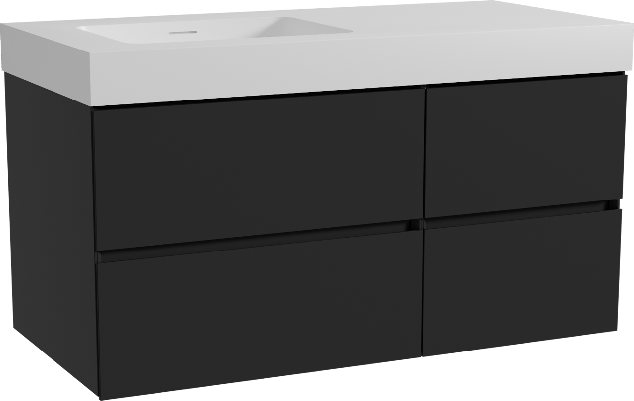 Storke Edge badkamermeubel met Mata High wastafel