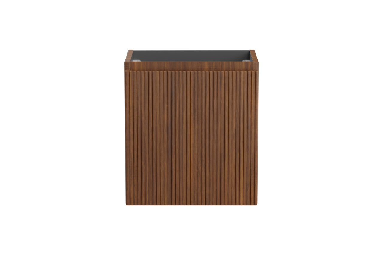 Storke Ribs zwevend wastafelonderkast 45 x 35 cm notelaar