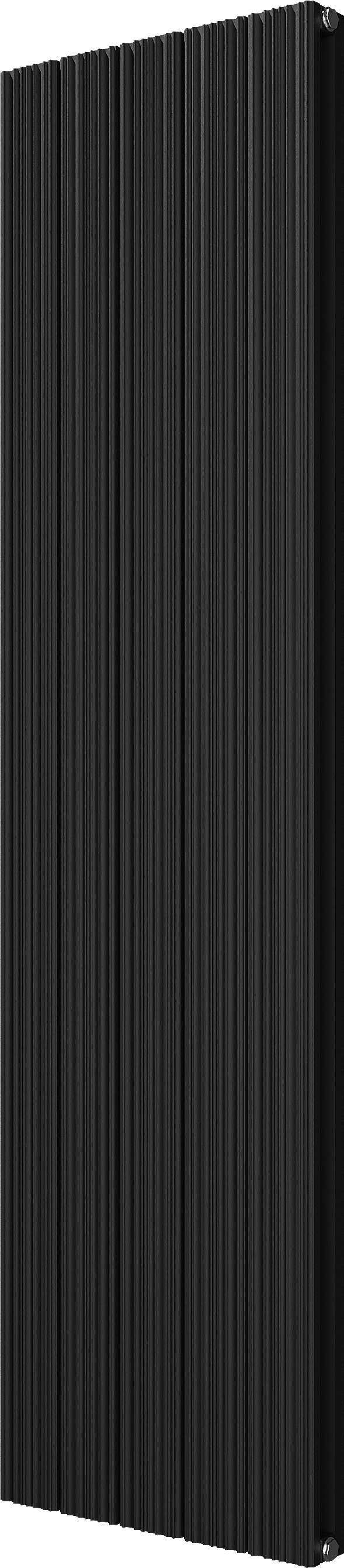 Vipera Mares dubbele handdoekradiator 47 x 180 cm centrale verwarming mat zwart zij- en middenaansluiting 1821W