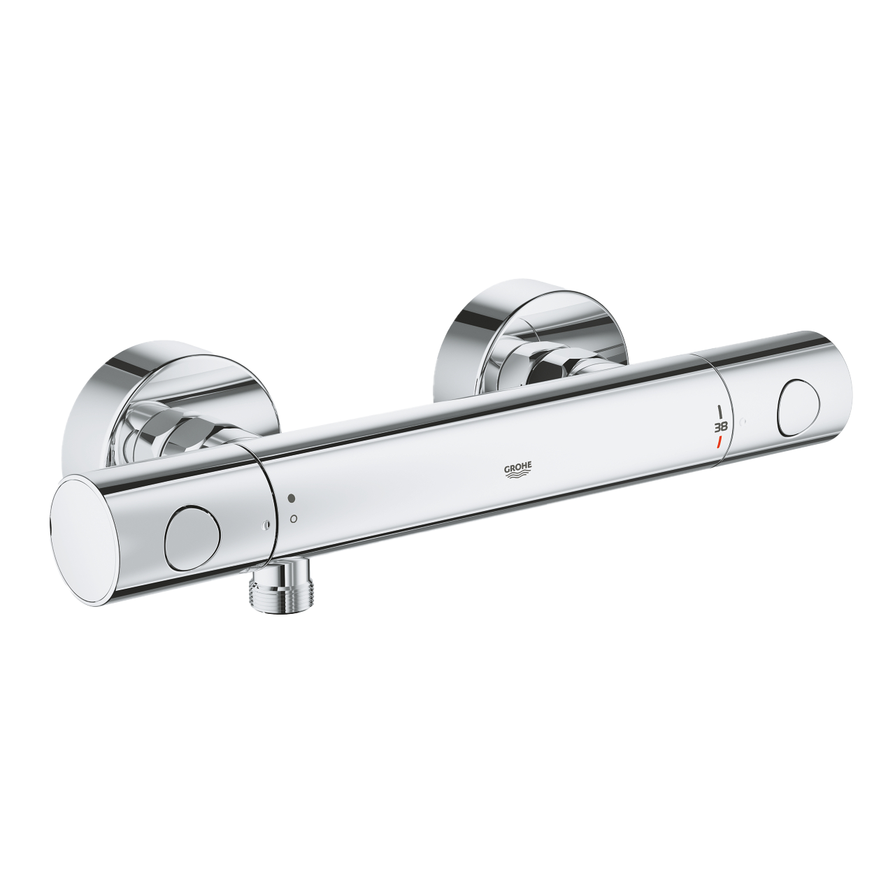 Grohe Grohtherm 800 R-L robinet de douche robinet thermostatique Chrome Brillant, avec inverseur intégré