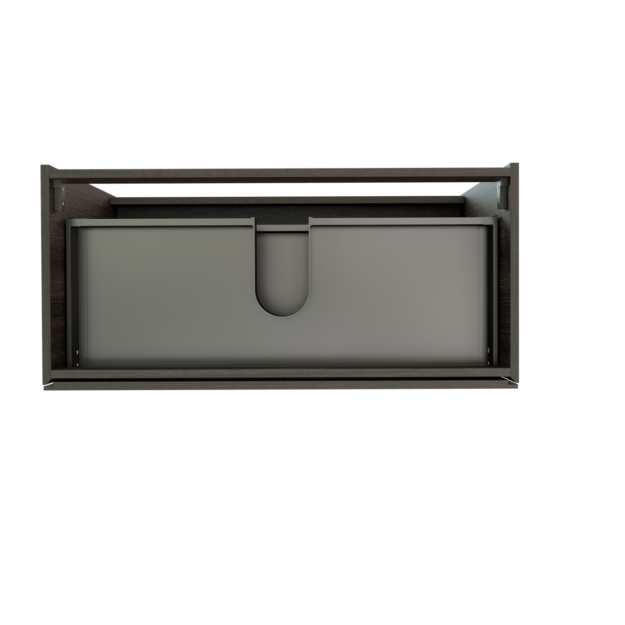 Storke Edge staande wastafelonderkast 100 x 46 cm donkere eiken 3 lades