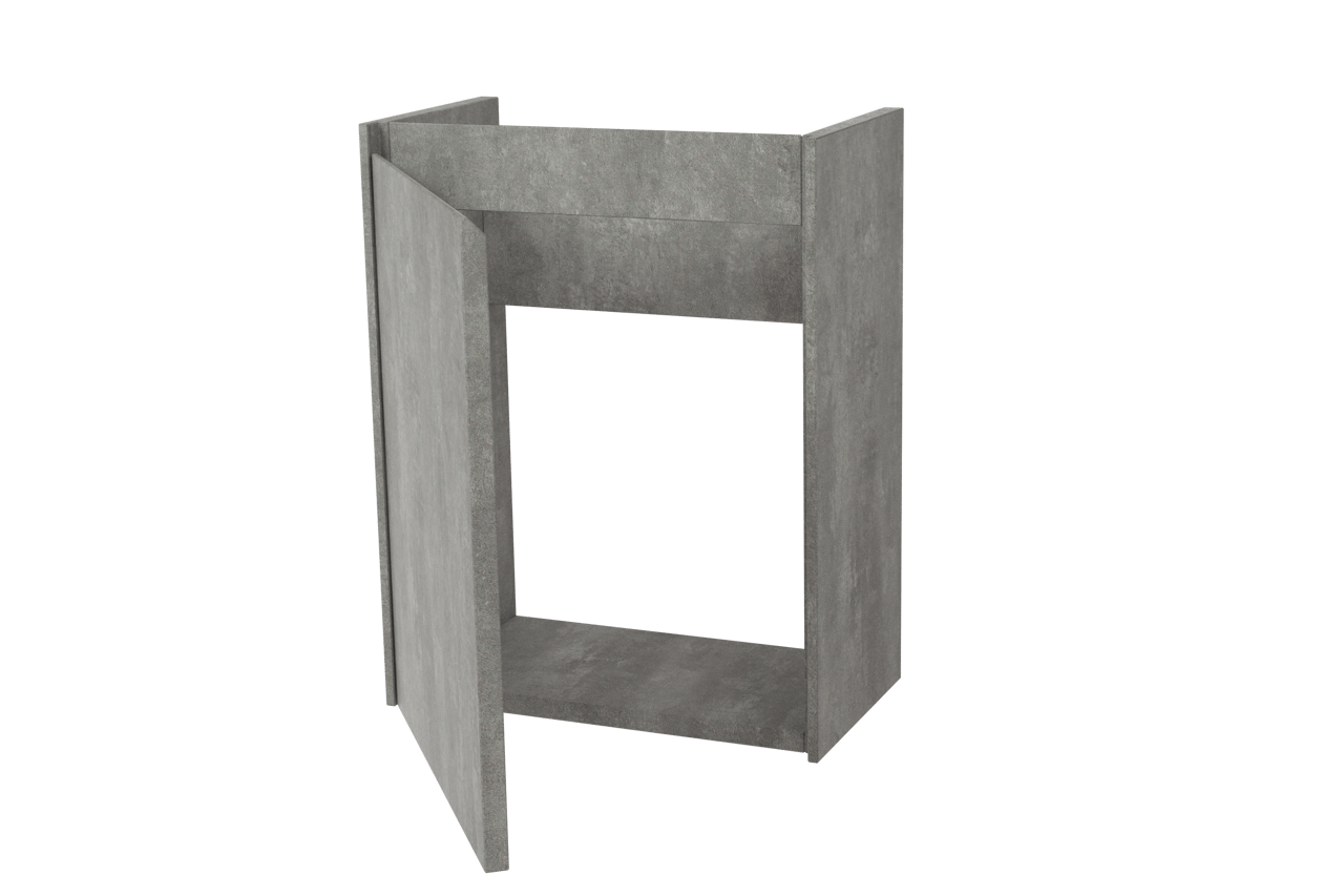 Storke Edge zwevende toiletmeubelkast 40 x 22 cm beton donkergrijs