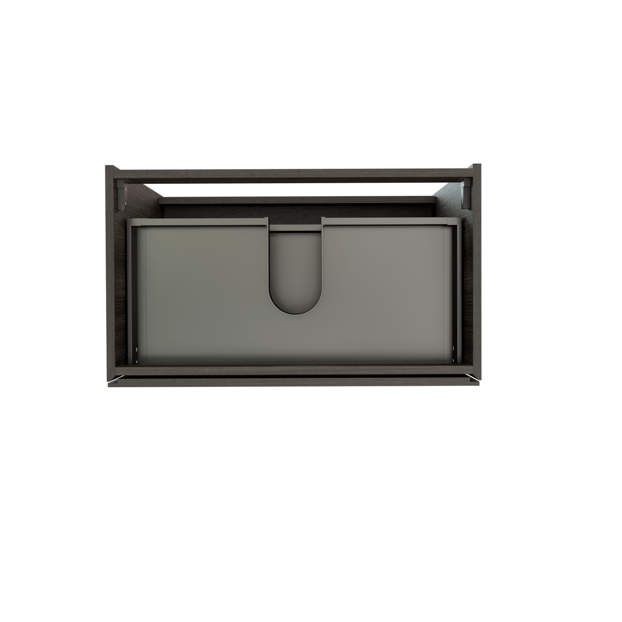 Storke Edge staande wastafelonderkast 80 x 46 cm donkere eik 3 lades