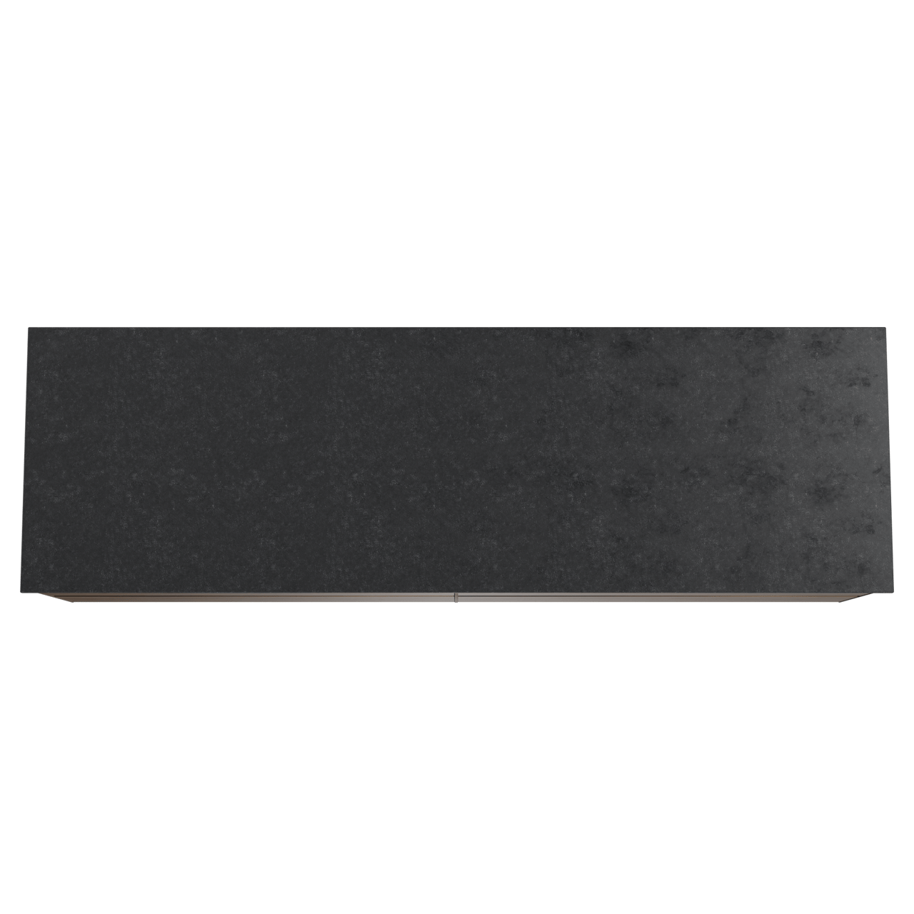 Balmani Mitra hängendes Möbelstück Set: 180 x 55 cm, Amerikanischer Nussbaum, mit Stretto Einzel- oder Doppel Waschtischplatte, Schwarzes Granit