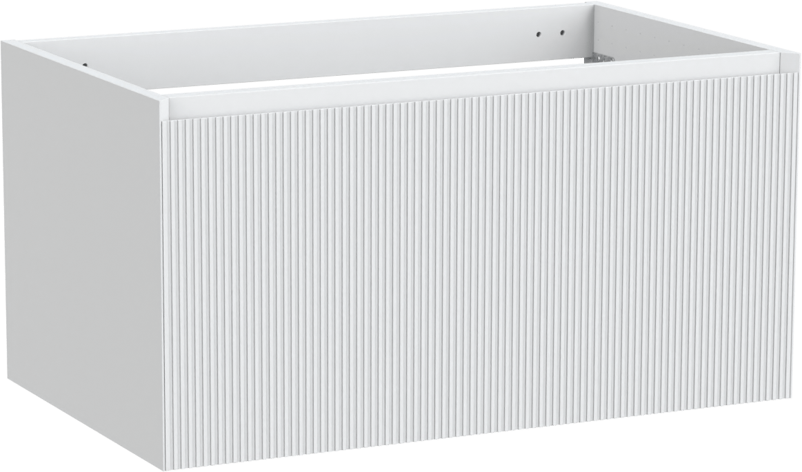 Balmani Fila zwevende wastafelonderkast 90 x 55 cm mat wit 2 lades