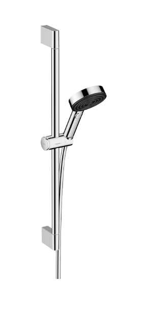 Hansgrohe Pulsify Select S barre de douche avec douchette 10,5cm 3 fonctions de jet chrome brillant