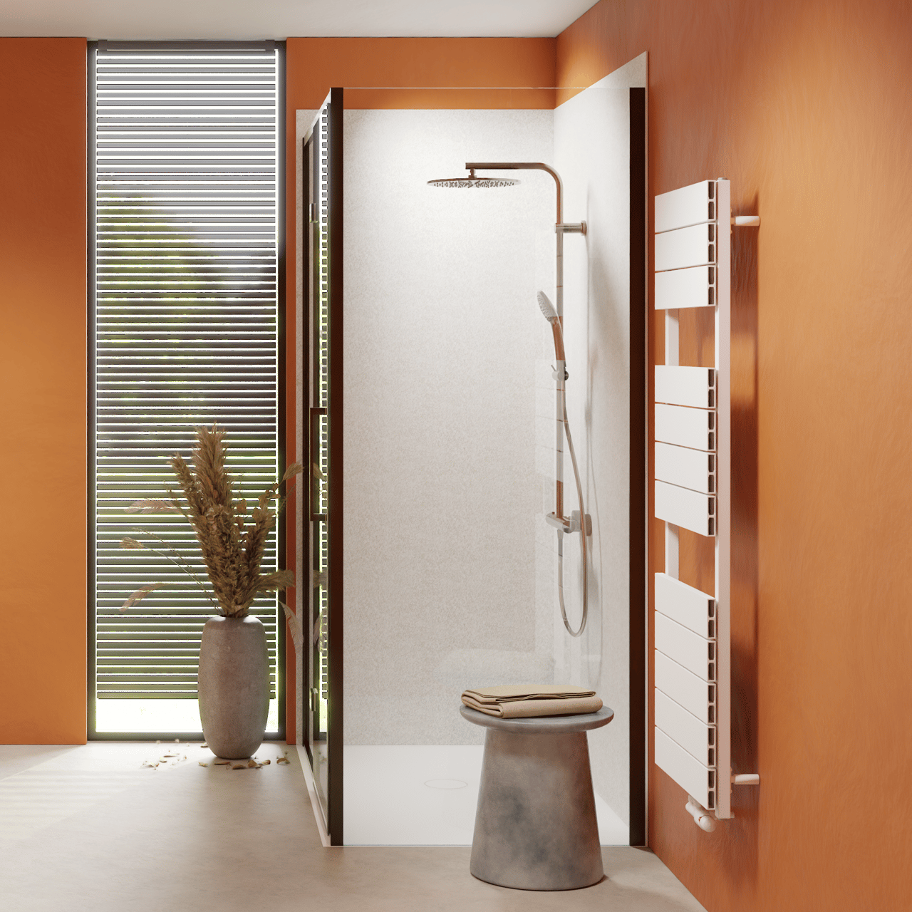 Balmani Senses Design douche draaideur omkeerbaar 140 x 210 cm Helder glas