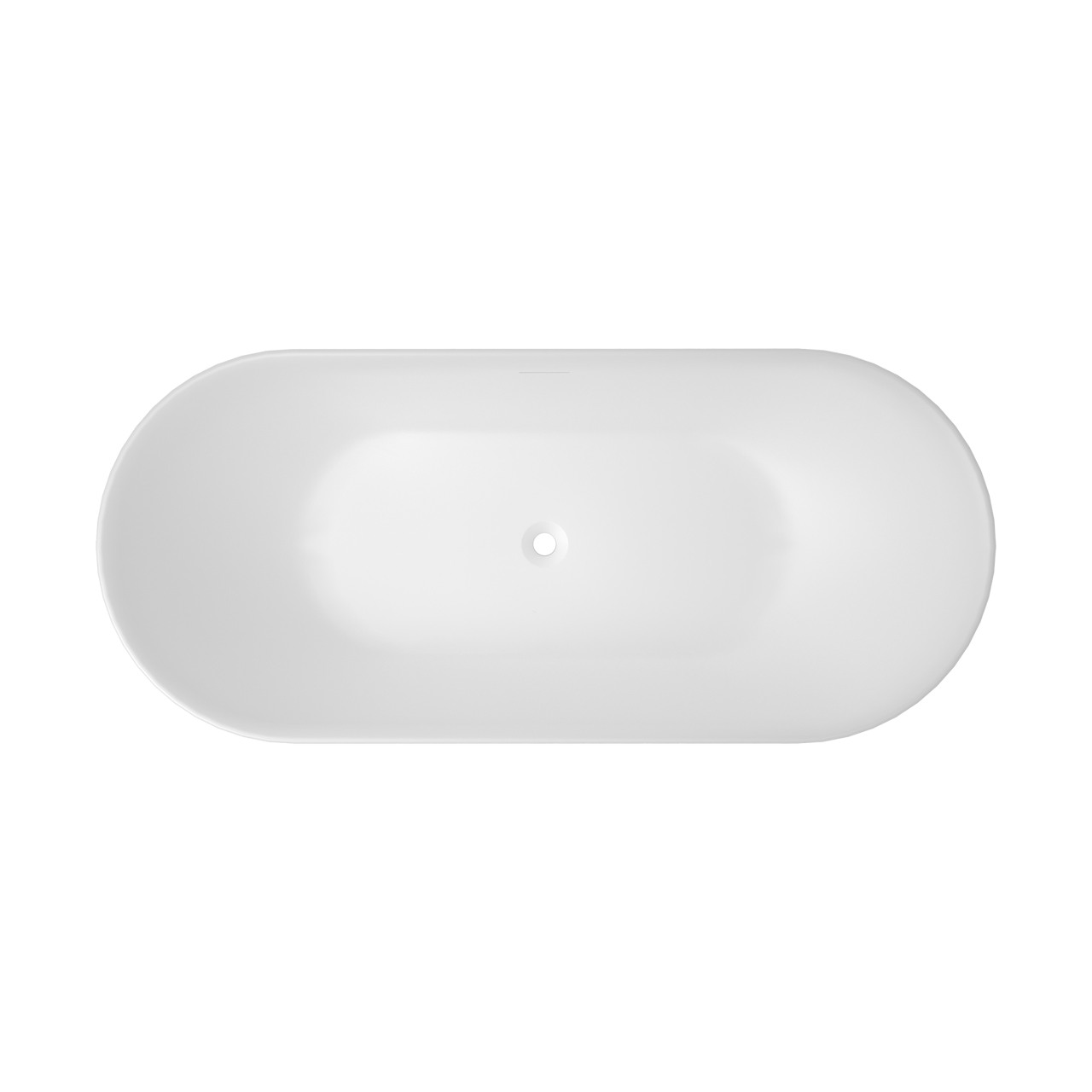 Luca Varess Mercuria ovaal vrijstaand bad 170 x 76 cm acryl mat wit