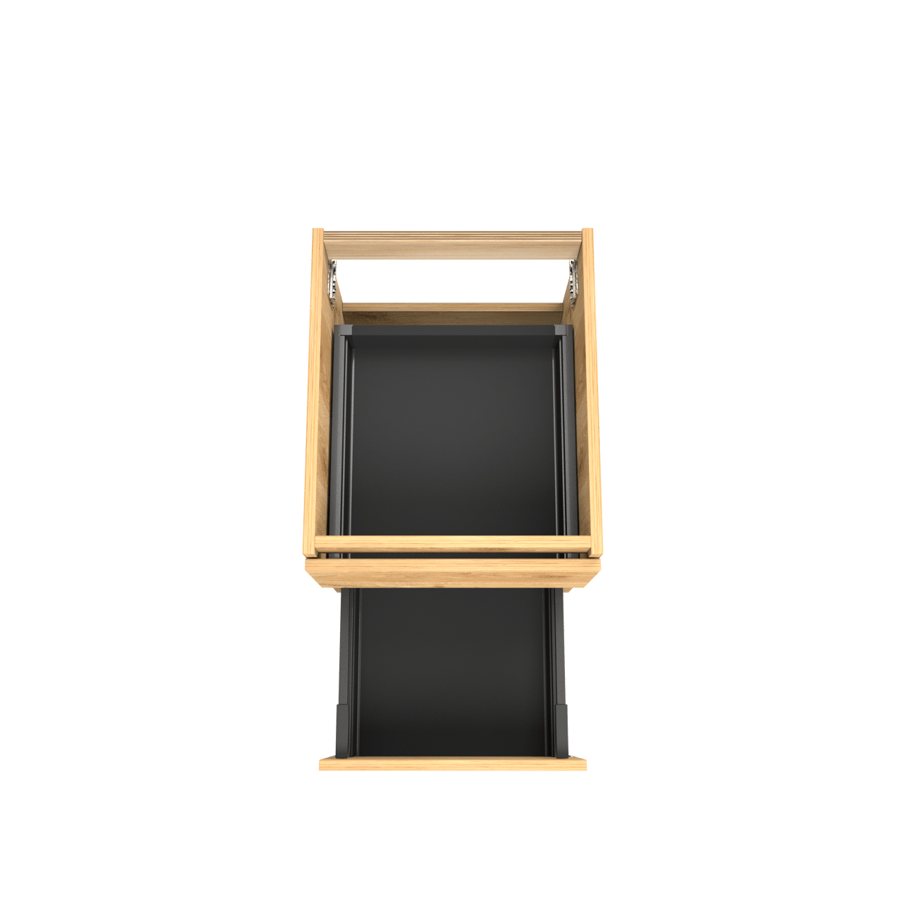 Balmani Lucida zwevende wastafelonderkast 45 x 55 cm ruwe eik 2 lades