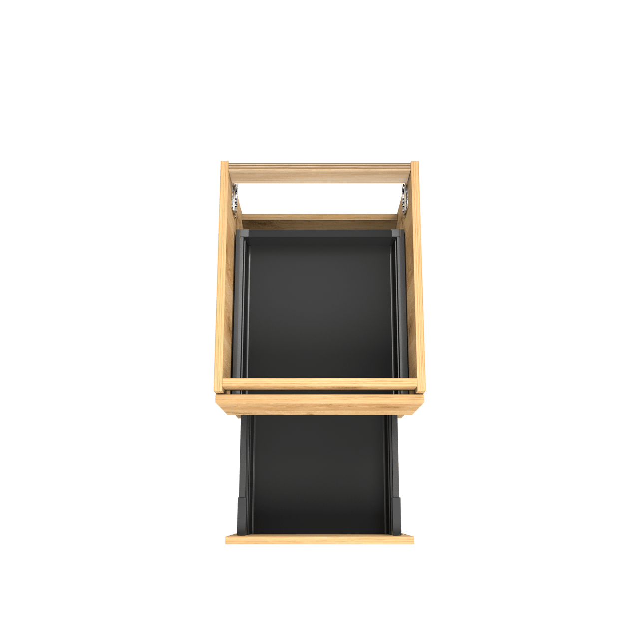 Balmani Lucida hängender Waschbeckenunterschrank: 45 x 55 cm, Eiche rustikal, 2 Schubladen