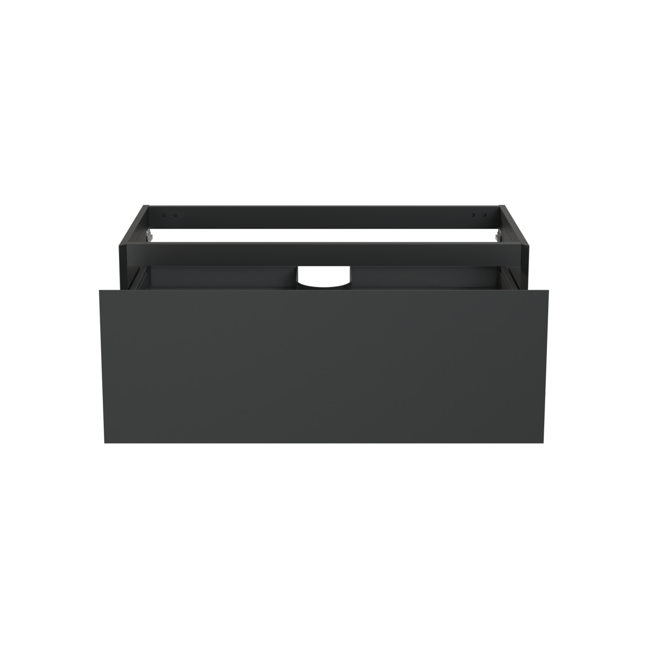 Balmani Idra meuble sous-lavabo suspendu 120 x 55 cm noir mat 2 tiroirs