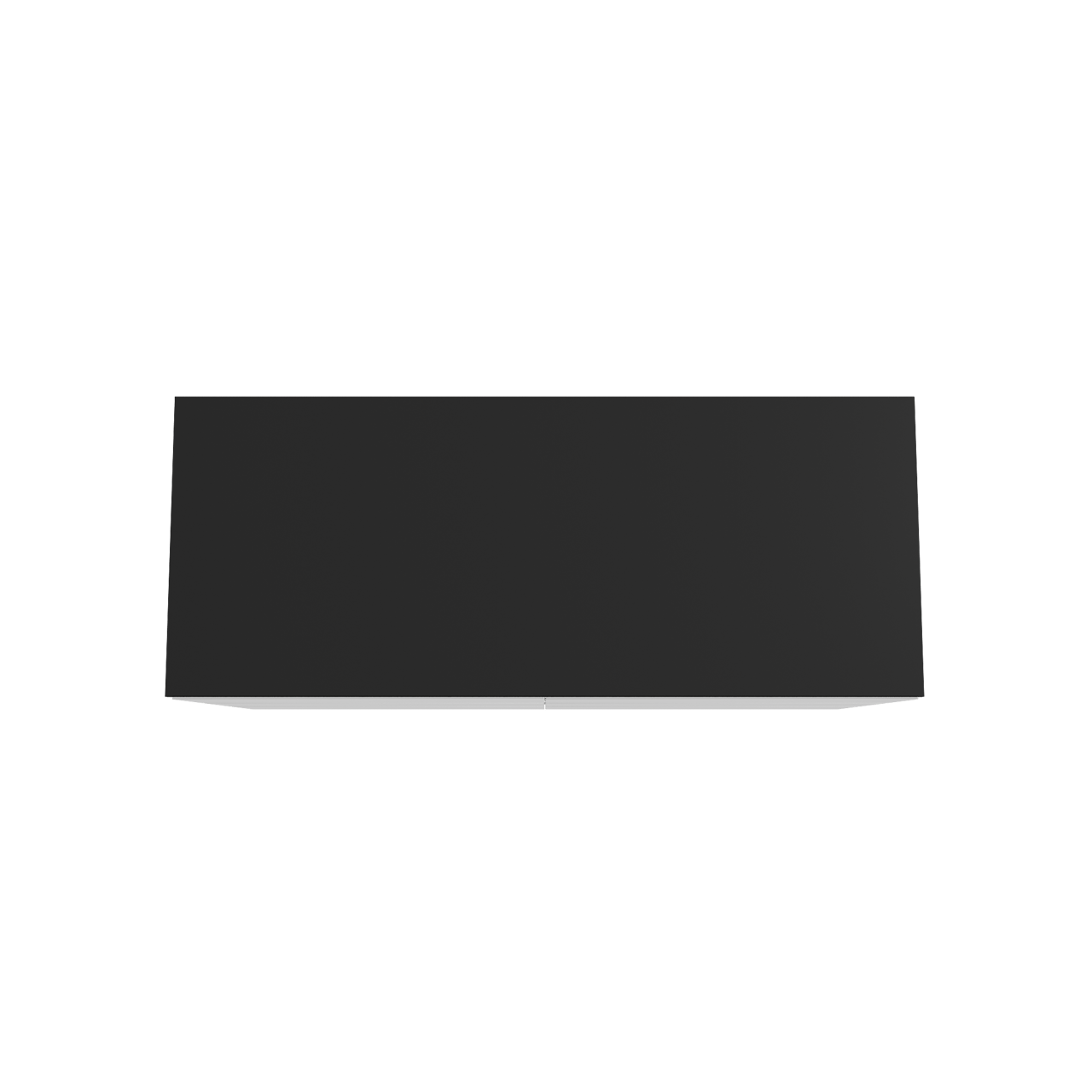 Storke Edge staand badmeubel 130 x 52 cm mat wit met Panton enkel of dubbel wastafelblad in gepoedercoate mdf mat zwart