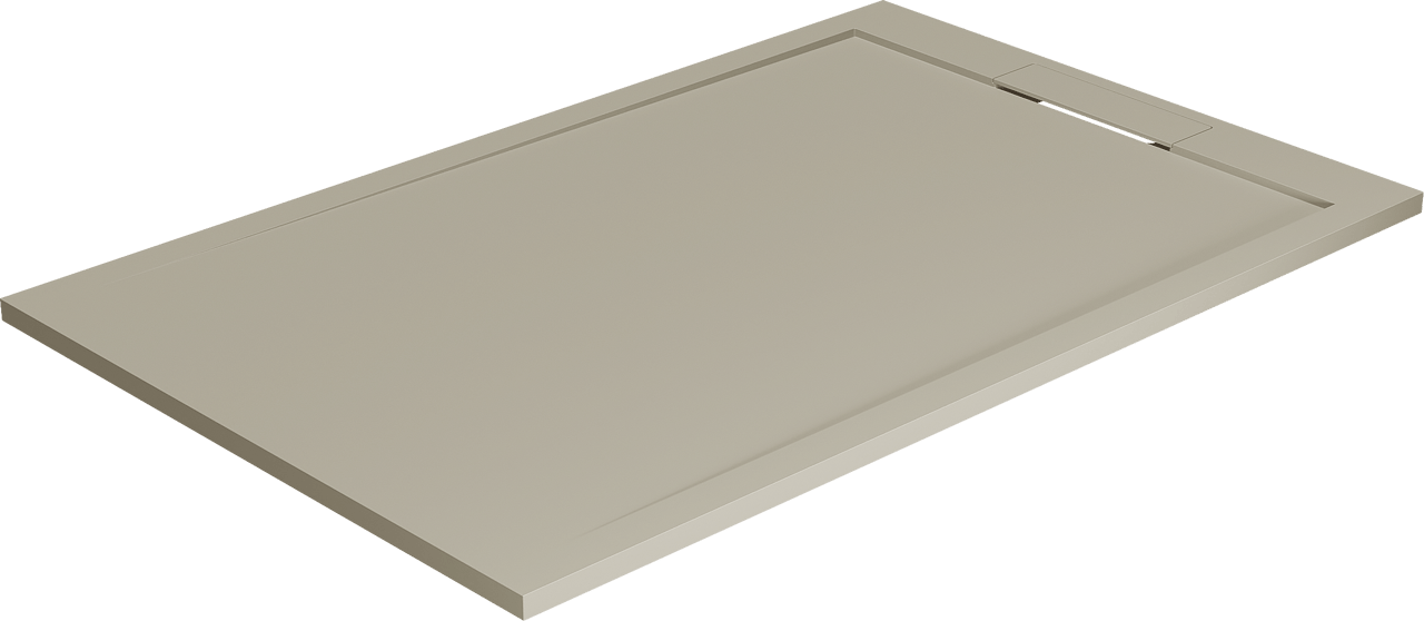 Balmani Andes duschwanne 140 x 90 cm Top Solid seidengrau