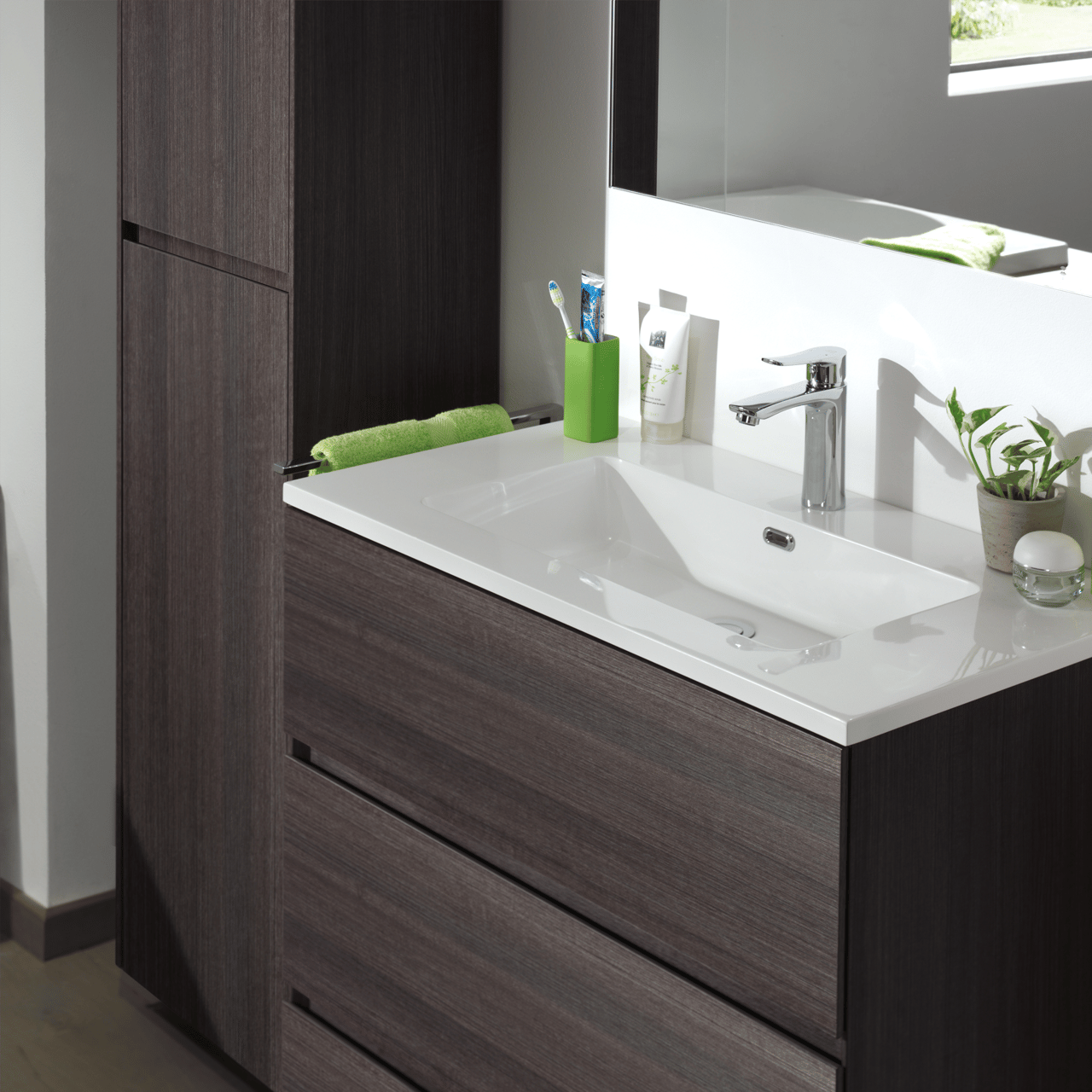 Blaufoss Lima Waschbecken Armatur: Chrom glänzend