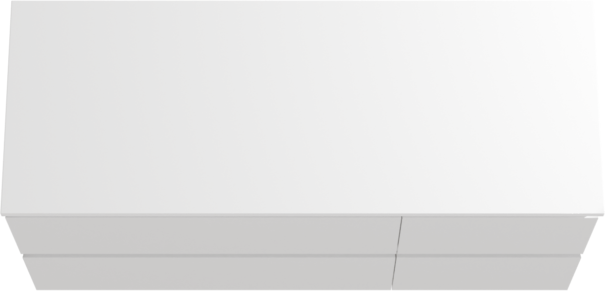 Linie Lado meuble salle de bains suspendu 120 x 46 cm blanc brillant avec Lado tablette double en marbre composite blanc brillant