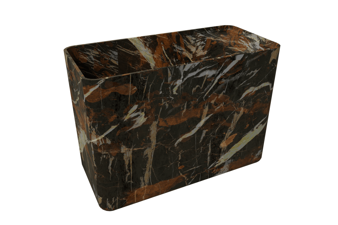 Balmani Riva handenwasser 45 x 22 cm Portoro Gold marmer