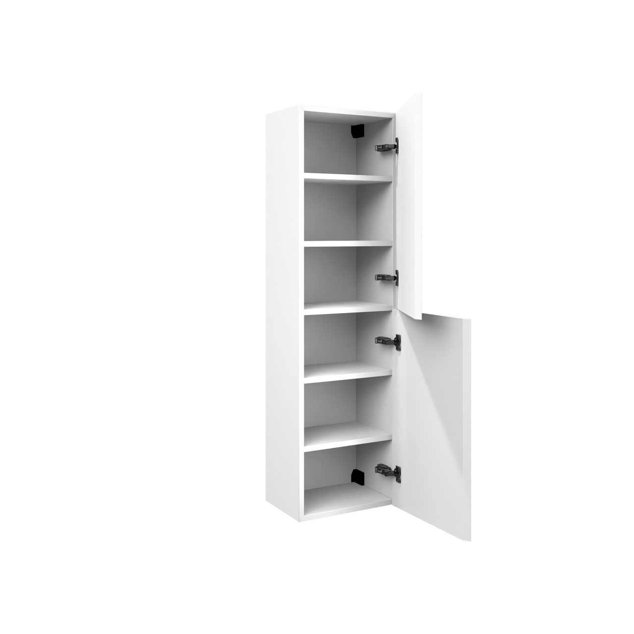 Balmani Fila Badhochschrank: Hängend, Weiß matt, 42 x 30 x 150 cm