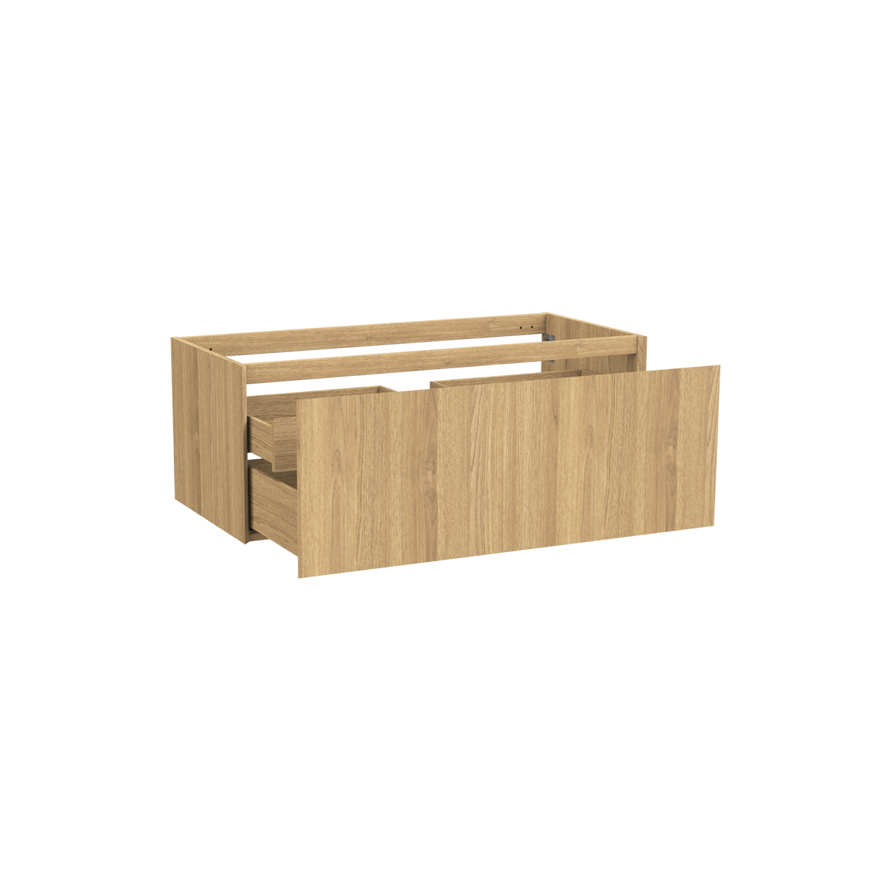 Balmani Idra meuble sous-lavabo suspendu 120 x 55 cm placage chêne naturel 2 tiroirs