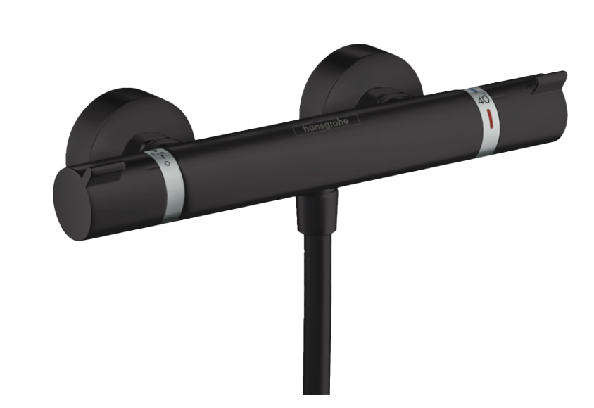 Hansgrohe Ecostat Comfort thermostatische kraan douchekraan Mat Zwart