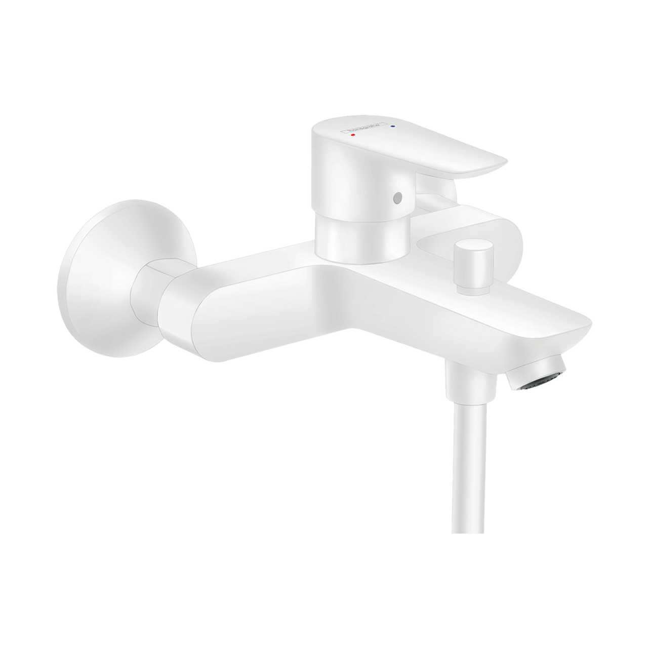 Hansgrohe Talis E Badewannenarmatur: Weiß matt