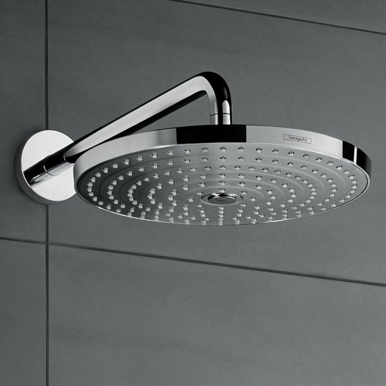 Hansgrohe Raindance Select S 300 ronde regendouchekop met muursteun 30 cm Glanzend Chroom