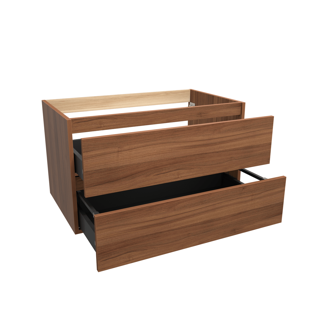 Balmani Lucida zwevende wastafelonderkast 90 x 55 cm notelaar 2 lades